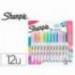 ROTULADOR MARCA SHARPIE PERMANENTE S-NOTE PUNTA BISELADA TRAZO 1,2 /3,87 MM BLISTER 12 UNIDADES COLORES SURTIDOS