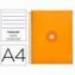 CUADERNO ESPIRAL LIDERPAPEL DIN A4 MICRO ANTARTIK RAYADO HORIZONTAL NARANJA 5 BANDA 120H