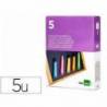 PORTATIZAS PLASTICO MARCA LIDERPAPEL MAGNETICO COLORES SURTIDOS CAJA DE 5 UNIDADES
