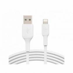 CABLE LIGHTNING BELKIN CAA001BT2MWH A USB-A BOOST CHARGE LONGITUD 2 M BLANCO