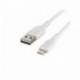 CABLE LIGHTNING BELKIN CAA001BT2MWH A USB-A BOOST CHARGE LONGITUD 2 M BLANCO