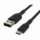 CABLE MARCA BELKIN CAB005BT1MBK BOOST CHARGE USB-A A MICRO-USB LONGITUD 1 M COLOR NEGRO