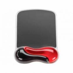 Alfombrilla para raton kensington duo gel con reposamuñecas negro/rojo 240x182x25 mm