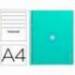 CUADERNO ESPIRAL LIDERPAPEL DIN A4 MICRO ANTARTIK RAYADO HORIZONTAL VERDE 80H