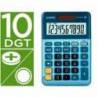 CALCULADORA CASIO MS-100EM DE SOBREMESA 10 DIGITOS TX +/- TECLA DOBLE CERO COLOR AZUL