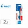 BOLIGRAFO PILOT SUPER GRIP RETRACTIL SUJECION DE CAUCHO TINTA BASE DE ACEITE EN BLISTER DE 2 UDS 1 AZUL