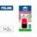 SACAPUNTAS MILAN COMPACT PLASTICO 2 USOS CON GOMA + 2 RECAMBIOS DE GOMA