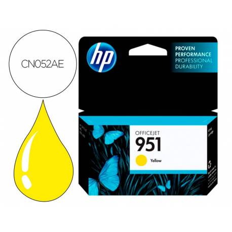 TONER INK-JET HP INYECCION 951/A7F64A/1000 PAGINAS COLOR AMARILLO