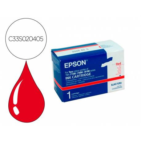 CARTUCHO INK-JET EPSON SJIC7(R) COLOR ROJO C33S020405