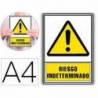 PICTOGRAMA ARCHIVO 2000 RIESGO INDETERMINADO PVC AMARILLO LUMINISCENTE 210X297 MM