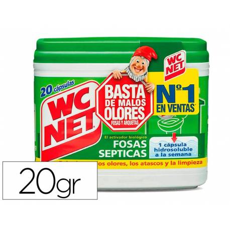 ELIMINA OLORES WC FOSAS SEPTICAS CAPSULA DE 18 GR CAJA DE 20 UNIDADES