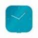 RELOJ LEITZ COSY DE PARED SILENCIOSO CRISTAL 30X30CM COLOR AZUL