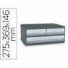 FICHERO CAJONES DE SOBREMESA CEP MOOV UP RECICLADO 80% 3 CAJONES GRIS 275X369X146 MM