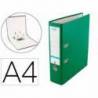 ARCHIVADOR DE PALANCA ELBA CARTON COMPACTO POLIPROPILENO CON RADO DIN A4 LOMO DE 80 MM VERDE
