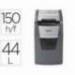 DESTRUCTORA DE DOCUMENTOS MARCA REXEL OPTIMUM AUTOFEDD+ 150X EU CAPACIDAD DE CORTE 150 HOJAS DESTRUYE GRAPAS Y CLIPS