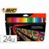 ROTULADOR BIC COLOR ESTUCHE DE 24 COLORES SURTIDOS