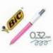 BOLIGRAFO BIC CUATRO COLORES SHINE ROSACON PUNTA DE 1 MM