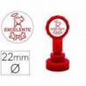 SELLO ARTLINE EMOTICONO EXCELENTE ROJO 22 MM DIAMETRO