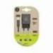 CARGADOR TECH ONE TECH 2.4 DOBLE USB + CABLE BRAIDED NYLON MICRO USB ANDROID LONGITUD 1 MT NEGRO