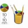 CUBILETE PORTALAPICES Q-CONNECT PLASTICO REDONDO GIRATORIO COLORES DIAMETRO 110 ALTURA 110 MM