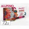 ROTULADOR MARCA ALPINO DUAL ARTIST DOBLE PUNTA COLOR EXPERIENCE ESTUCHE DE 72 UNIDADES COLORES SURTIDOS