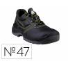 ZAPATOS DE SEGURIDAD DELTAPLUS PIEL CRUPON PIGMENTADA SUELA PU BI DENSIDAD NEGRO TALLA 47