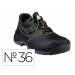 ZAPATOS DE SEGURIDAD MARCA DELTAPLUS PIEL CRUPON PIGMENTADA SUELA PU BI DENSIDAD COLOR NEGRO TALLA 36