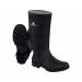 BOTAS DELTAPLUS DE SEGURIDAD STONE PVC COLOR NEGRO SUELA DE TACOS TALLA 48