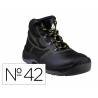 BOTAS DELTAPLUS DE SEGURIDAD PIEL CRUPON PIGMENTADA SUELA PU BI-DENSIDAD NEGRO TALLA 42
