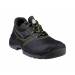 ZAPATOS DE SEGURIDAD DELTAPLUS PIEL CRUPON PIGMENTADA SUELA PU BI DENSIDAD NEGRO TALLA 44