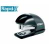 GRAPADORA RAPID MINI FASHION ECO PLASTICO 100% RECICLADO CAPACIDAD 10 HOJAS USA GRAPAS 24/6 Y 26/6 NEGRO