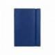 Libreta Liderpapel simil piel a5 120 hojas 70g/m2 horizontal sin margen color azul