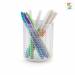 CUBILETE PORTALAPICES PLASTIFORTE ORGANIZER REDONDO N 6 85X85X103 MM TRANSPARENTE