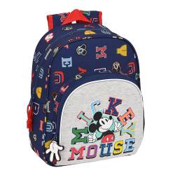 MOCHILA SAFTA INFANTIL ADAPTABLE A CARRO MICKEY MOUSE ONLY ONE 340X280X100 MM POLIESTER