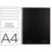 CUADERNO ESPIRAL NAVIGATOR A4 TAPA DURA 80H 80GR HORIZONTAL CON MARGEN COLOR NEGRO