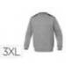 SUDADERA MARCA DELTAPLUS SWEAT OLINO CON REFUERZO EN ESPALDA Y CODOS GRIS TALLA 3XL