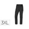 PANTALON DE TRABAJO MARCA DELTAPLUS CON CINTURA ELASTICA 7 BOLSILLOS COLOR GRIS-ROJO TALLA 3XL