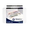 ACUARELA MARCA DALER ROWNEY AQUAFINE CAJA METALICA DE 48 COLORES SURTIDOS CON PINCEL