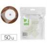 Funda Sobre para CD q-connect polipropileno con solapa -pack de 50 unidades. 