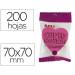 BLOC DE NOTAS ADHESIVAS QUITA Y PON MARCA APLI 70X70 MM CORAZON 4 COLORES FLUORESCENTE CON 200 HOJAS