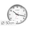 Reloj de pared Q-Connect cromado 60 cm