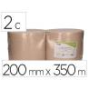 PAPEL SECAMANOS MARCA BUNZL GREENSOURCE NATURE 2 CAPAS CELULOSA RECICLADA KRAFT 200 MM X 350 MT PAQUETE DE 2