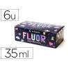 PINTURA ACRILICA MARCA LA PAJARITA FLUORESCENTE 35 ML CAJA DE 6 UNIDADES COLORES SURTIDOS