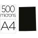 TAPA DE ENCUADERNACION MARCA GBG POLIPROPILENO POLYCOVER OPACA 500 MC DIN A4 COLOR NEGRO PACK DE 100 UNIDADES