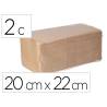 TOALLA SECAMANOS MARCA BUNZL GREENSOURCE NATURE CELULOSA RECICLADA PLEGADO V 2 CAPAS 20X22 CM CAJA DE 20 PAQUETES