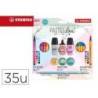 SET MARCA STABILO PASTEL LOVE MINI WORLD PEN 68 / POINT 88 / BOSS / SWANO 35 UNIDADES SURTIDAS