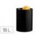 PAPELERA PLASTICO MARCA ARCHIVO 2000 ECOGREEN 100% RECICLADA 18 LITROS COLOR NEGRO 260X335 MM