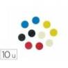 IMAN PARA SUJECION MARCA NOBO 24 MM DIAMETRO CAJA DE 10 UNIDADES COLORES SURTIDOS