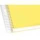 Bloc Liderpapel Din A4 micro crafty cuadrícula 5mm 5 bandas 4 taladros tapa forrada 90 gr 120 hojas amarillo