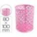 CUBILETE PORTALAPICES Q-CONNECT METAL REDONDO COLOR ROSA DIAMETRO 80 ALTURA 100 MM